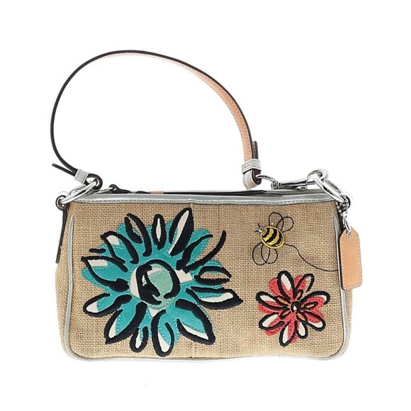 Coach Vtg Mini Floral Bumble Bee Shoulder Bag Y2K Limited Edition Rare 2000s - Picture 1 of 3